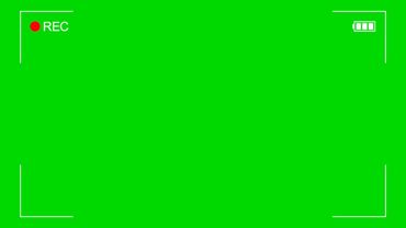 camera recording green screen