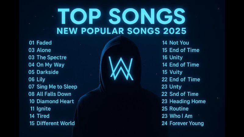 ☄  Alan Walker Greatest Hits 2025 🎧 | Faded • Alone • Darkside + FULL Playlist w/ Lyrics 2025