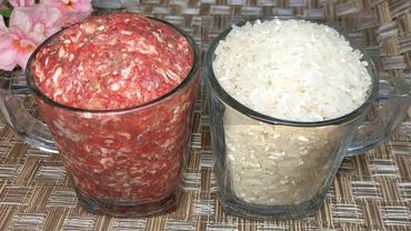 Перемешайте ФАРШ С РИСОМ! Обалденный УЖИН для Всей Семьи! Просто и очень вкусно