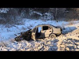 Авари и ДТП на ЗИМНЕЙ дороге торопыги и водятлы за рулем