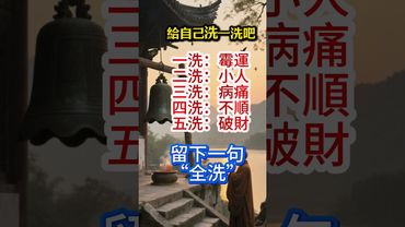 【轉運法曝光】從頭洗到尾 財氣健康都來了！#生肖 #財運  #風水 #命理