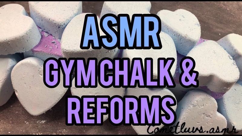 Snappy and Powdery Reforms w/ 3 Blocks of Gym Chalk | Satisfying Asmr | Sleep-Aid | Cometluvs.Asmr