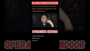 6th May 2025 #prediction Few Hours left to stop what is coming by Negotiations | Operation Sindoor