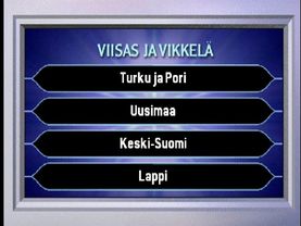 Who Wants To Be A Millionaire? (Finnish) (PS1) - Fastest Finger (480p)
