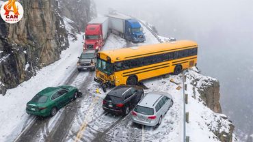 Icy Road Madness Caught on Camera #43 - 1 Hour of Black Ice Winter Driving Fails