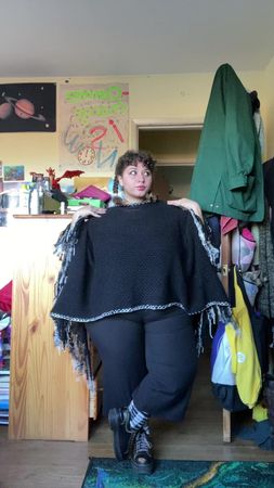 work fit #poncho #fitcheck #swag