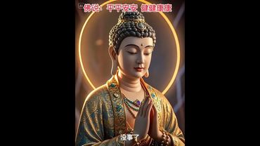《佛的祝福》能见到这个视频就是有缘！祝你一生平安！接了！转发！功德无量！#正能量 #佛教文化 #国学文化 #道家文化 #民间文化 #ai #转运 #健康 #好运 #祝福 #佛說