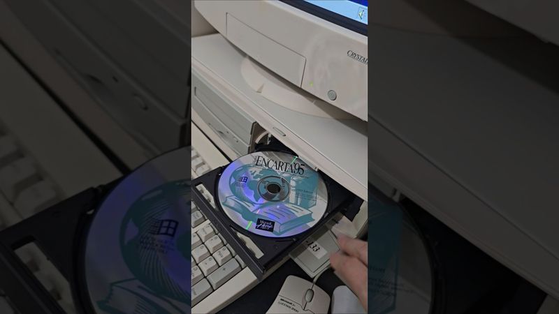90s Computing 💿 - Encarta 95 for windows 95 - #relaxing #asmr #90s #nostalgia