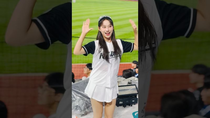 워페 한정 안타송 수달이 하니 상큼하잖아 #이서윤 #이서윤치어리더#ktwiz #kt위즈 #kt위즈치어리더