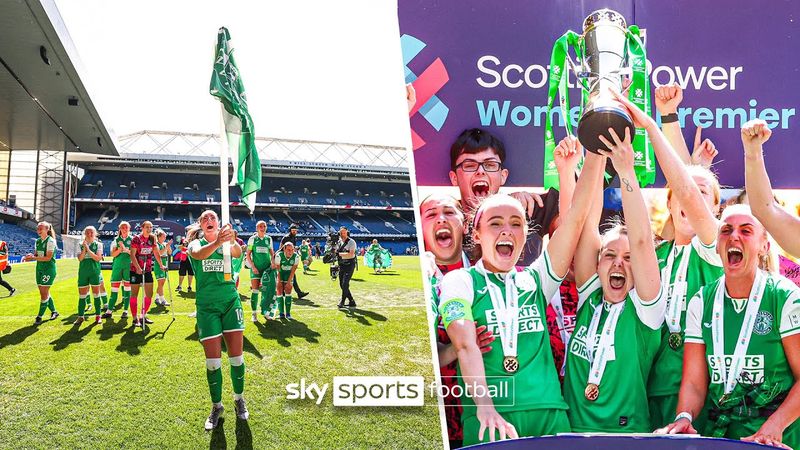 Full-time SCENES and TROPHY lift as Hibernian claim first SWPL title in 18 years! 🏆