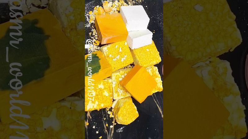 Flakey Pasted Blocks #crushingtime #gymchalk #soap #rainbowsoap #gymequipment #relax #satisfying