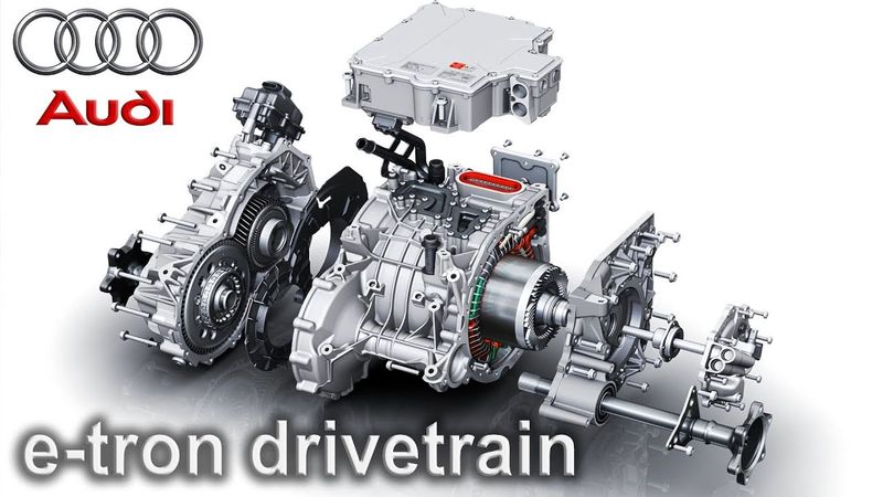 How It Works Audi e-tron engine & gearbox animation, e-tron powertrain animation