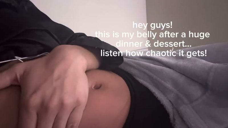 belly sounds after dinner.. | growls, gurgles, and more asmr ..|