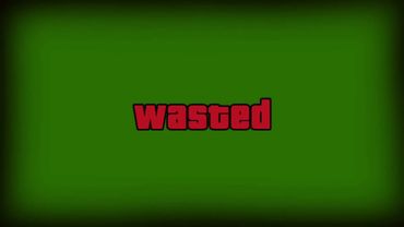 Футажи для видеомонтажа Потрачено Wasted from GTA Green Screen