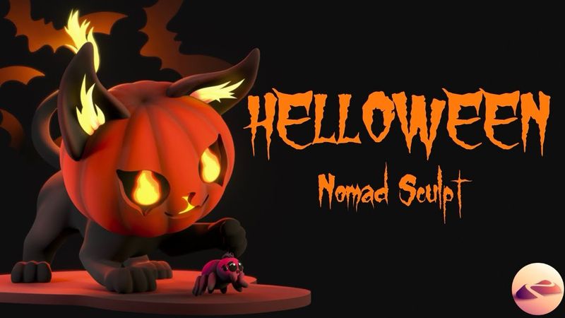 Арт на Хеллоуин в Nomad Sculpt | Helloween Sculpt