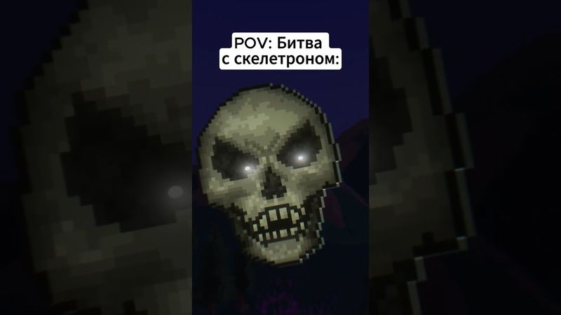 Битва с Скелетроном в Террарии: #terraria #террария #юмор #мемы #анимация #animation
