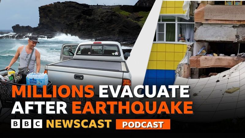 Tsunami warnings across the Pacific | BBC Newscast