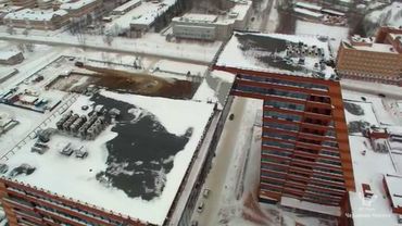 Зимний Новосибирск Аэросъемка / Winter Novosibirsk Air Survey