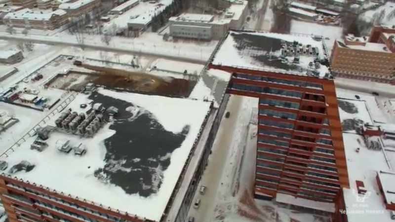 Зимний Новосибирск Аэросъемка / Winter Novosibirsk Air Survey