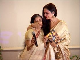 Rekha launches Bhavana Somaaya's book Fragmented Frames