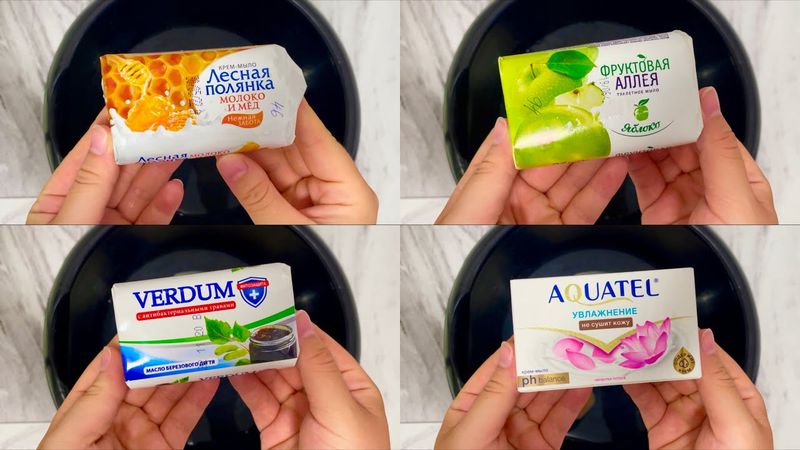 mushy soap/размокшее мыло • дегтярное от Verdum • Aguatel • Лесная полянка • Фруктовая аллея 🤍