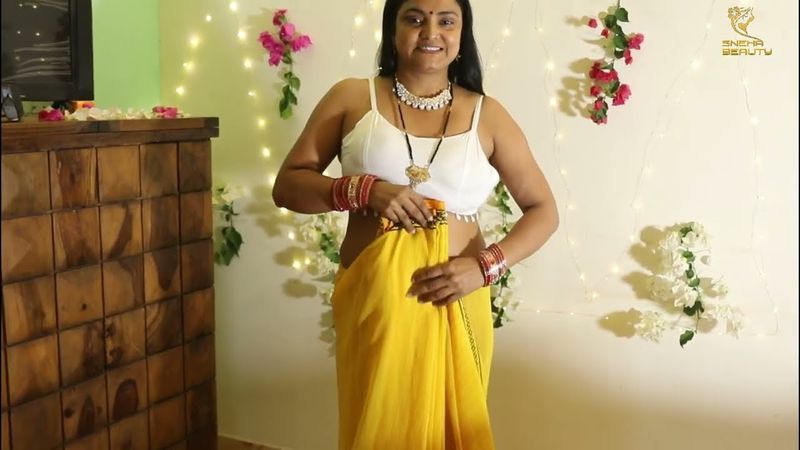 Mermaid style saree draping | new saree draping | Sneha Beauty