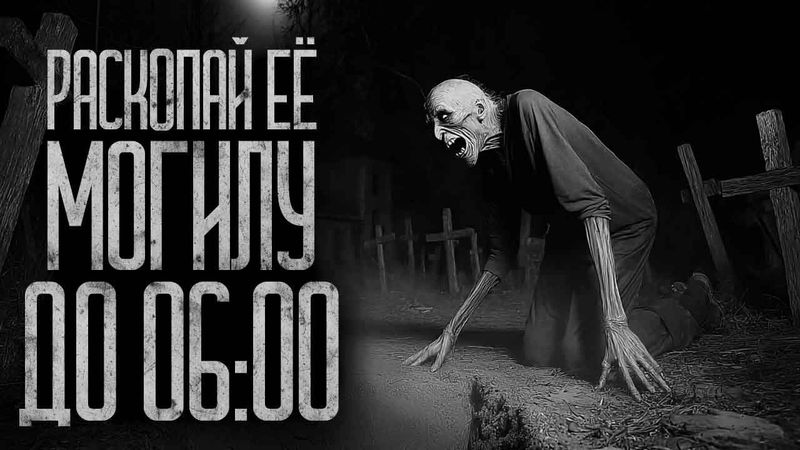 РАСКОПАЙ ЕЁ МОГИЛУ ДО 06:00! Страшные истории и страшилки.