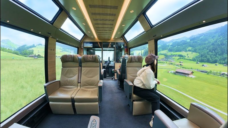 🇨🇭جدیدترین قطار پانورامای سوئیس: گلدن‌پس اکسپرسمونترو - اینترلاکن