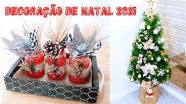 IDEIAS LINDAS PARA DECORAR NO  NATAL 2021 / Montamos nossa ÁRVORE