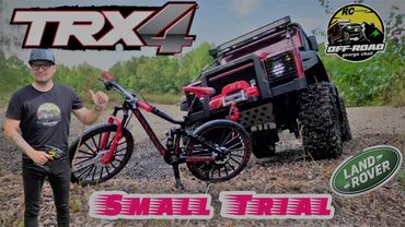 RC TRAXXAS TRX-4 scale 1/10 small trial test of repaired tires