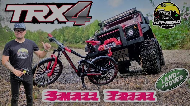 RC TRAXXAS TRX-4 scale 1/10 small trial test of repaired tires
