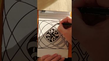 Рисуем с удовольствием фантазийный рисунок.Ч1 #медитативноерисование #meditativedrawing #arttherapy