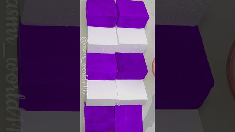 Beautiful Purple Blocks #crushingtime #oddlysatisfying #relax #rainbowsoap #satisfying #crunchy