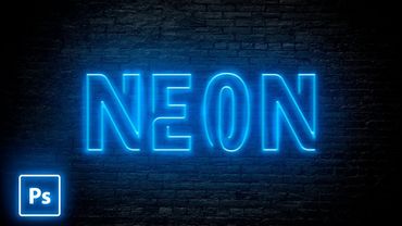 Как Сделать Крутой Неоновый Текст в Фотошопе/ Neon Effect в Adobe Photoshop