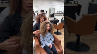 She Was "Freaking Out" Over Her New Curls! 😱🌀✨ #CurlyHair #Transformation #Haircut