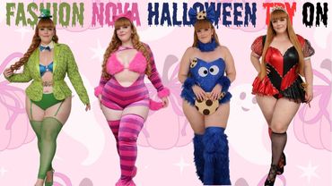 Trying On Halloween Costumes From Fashion Nova Curve! *wow*