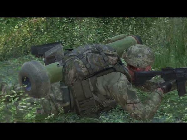 Ukrainian Javelin and RUSSIAN COLUMN 🔰 Arma 3 Ukraine MOVIE