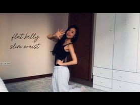 5 min flat belly and slim waist || короткая тренировка на плоский живот и талию 5 минут