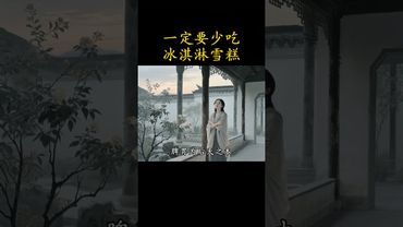 《老中醫的建議》一定要少吃冰淇淋雪糕等冷凍食品！#三伏天養生 #老祖宗的智慧 #養生就是養健康 #中醫 #中醫科普 #正能量 #健康科普