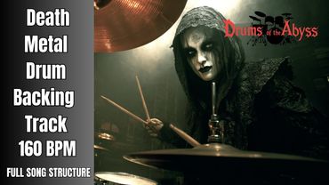 Death Metal Drum Backing Track 160 BPM | Fast Thrash Beat | Royalty Free Drum Loop