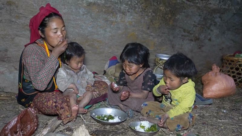 Traditional cooking cooking technology of green vegetables || Happy family Videos EP113 ||