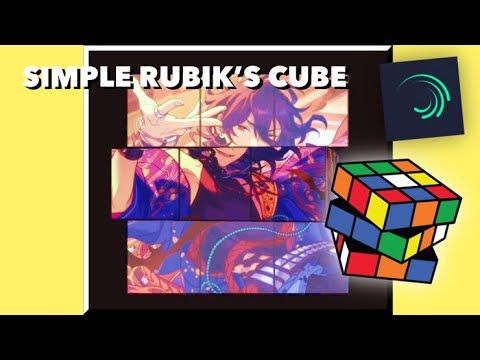 RUBIK’S CUBE ALIGHT MOTION TUTORIAL (takes under 2 mins!!)