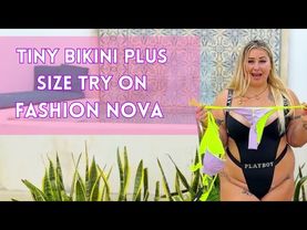 Curvy Bikini Haul 💜 Fashion Nova Plus Size Swim Try-On & Fit Review