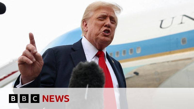 US President Donald Trump expected to make 'major' statement on support for Ukraine | BBC News