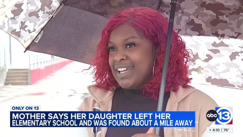 Mother says daughter left elementary school in NW Harris County with no one watching her