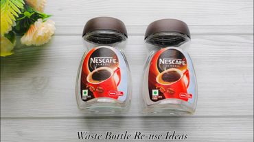 DIY Bottle Art /  DIY Mini Planter / Multipurpose Use Bottle Art Ideas.