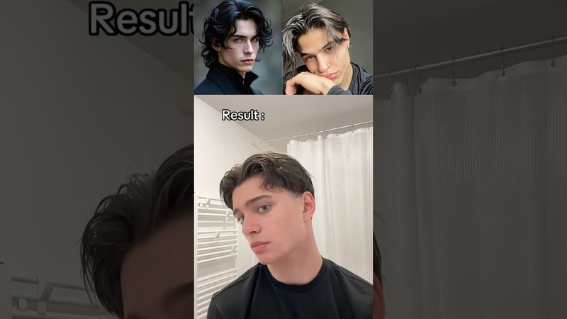 Hairstyle tutorial ✨#hairstyle #tutorial #hair #middlepart #glowup #hairtransformation #shorts