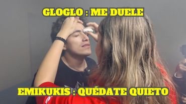 EMIKUKIS LE LIMPIA LA HERIDA A GLOGLO