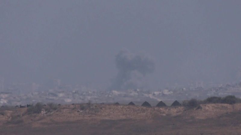 Plume of smoke billows over Gaza Strip | AFP