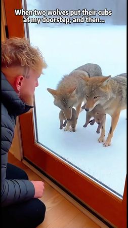 When two wolves put their cubs at my doorstep, and then…#artificialin...